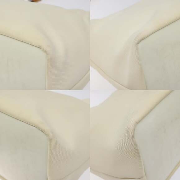 GUCCI Bamboo Hand Bag Nylon White Gold 000 1956 000 1956 - Picture 10 of 12
